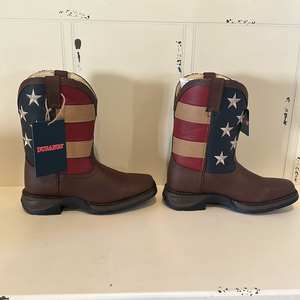 LIL' DURANGO Kids American Flag Western Boots - Picture 5 of 6